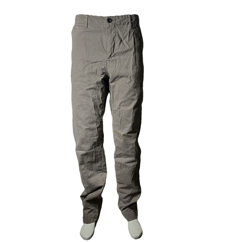 Billy Reid Jack Chino Pants Mens 38x35 Gray Casual Cotton USA Made Twill Preppy
